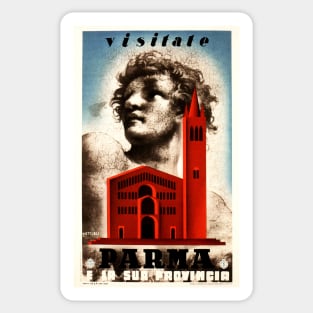 VISITATE PARMA ITALY Vintage Tourism Travel Advertising Sticker